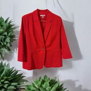 Roz & Ali Red Women's Blazer